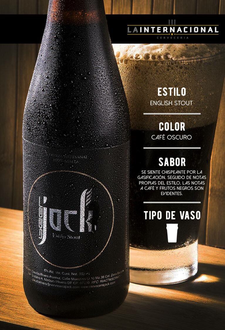 Jack Stout de <a href="/Cerveceriajack/">Cervecería Jack</a> pioneros en el ramo artesanal en México, logrando posicionarse y de las + vendidas la encuentras <a href="/LaInterQro/">La Internacional</a>