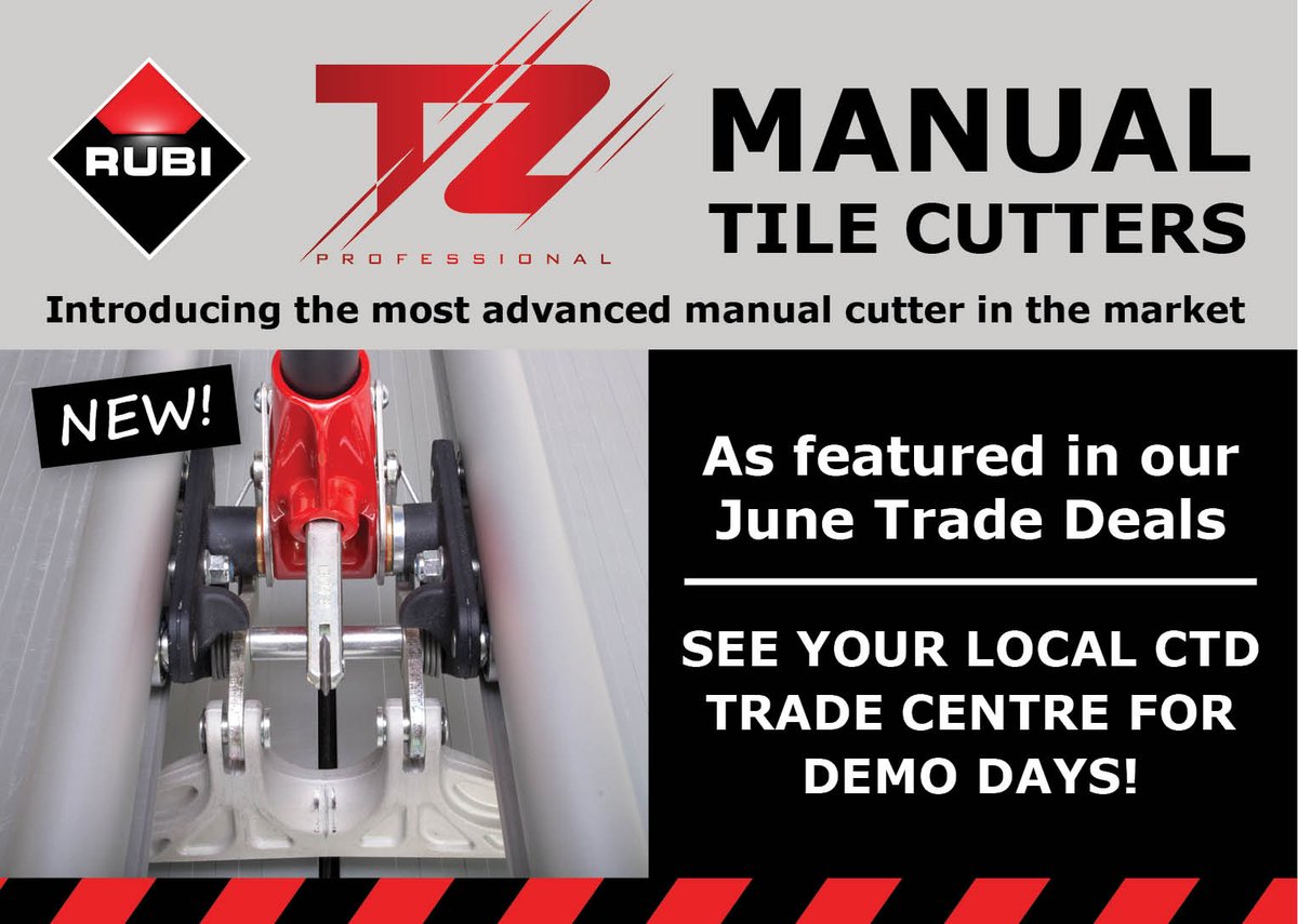 CTDTrade's tweet photo. Introducing the most advanced manual cutter in the market from @Rubi_UK_IRE

See your local CTD for demo days https://t.co/WS37gIxSZc https://t.co/5eUom1dRww