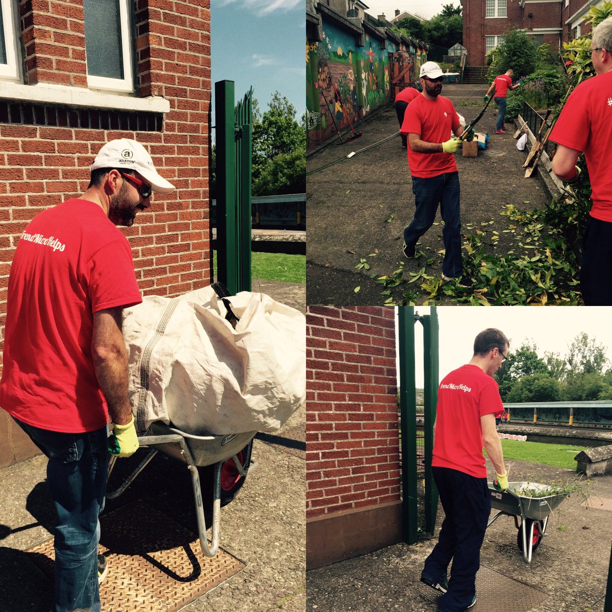 avril_ronan's tweet photo. Don't they love the wheelbarrow n clippers .. #ManTools #TrendMicroHelps #LoveCork #GreatDay ☀️☀️☀️☀️ https://t.co/JmyiiUJHKM