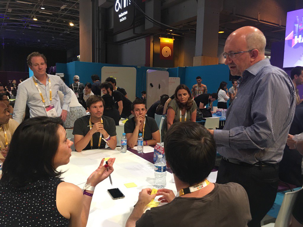 MagaliMarcel2's tweet photo. Charles-Etienne De Cidrac onboarding our hackers #VIVATECH https://t.co/L1mgQcpfNj