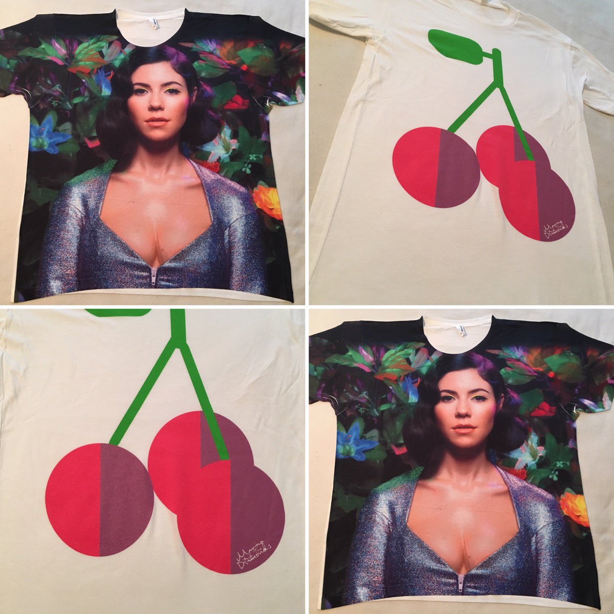 TourTeesRIP's tweet photo. Shirts from @MarinaDiamandis in both scented and unscented. #newvintage #officialmerch 
Both under $6. https://t.co/a2BIYRtzrj https://t.co/bMJtGbPmuF