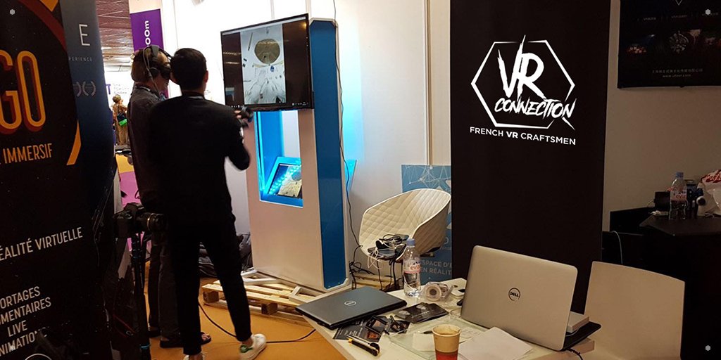 VR_ConnectionFR's tweet photo. EXCLU : @VR_ConnectionFR a développé la première borne #VR française qui équipera très rapidement la #Chine
#VivaTechnology2017 https://t.co/lK4edY4WUM