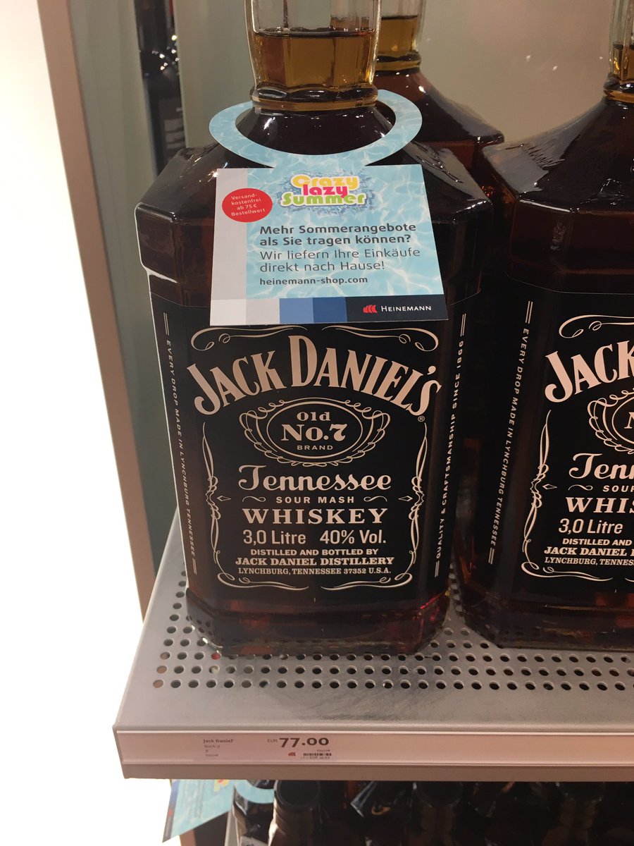 3.0 L JD for 77 Euro. @ajwithington fancy a drink?