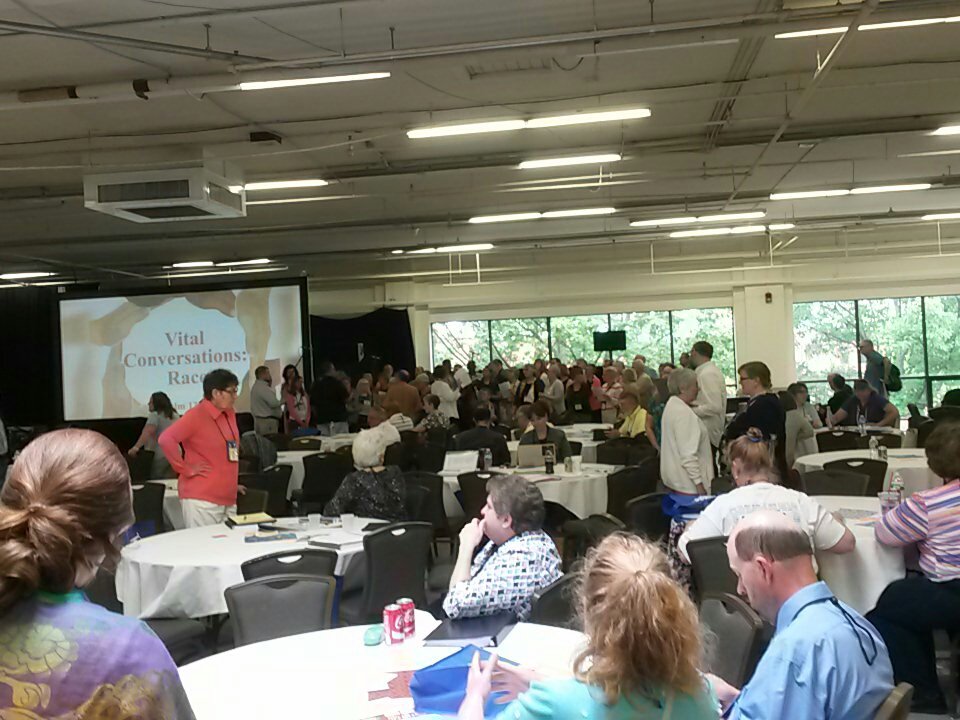 revdev330's tweet image. Conference choir practicing for tonight&apos;s ordination service