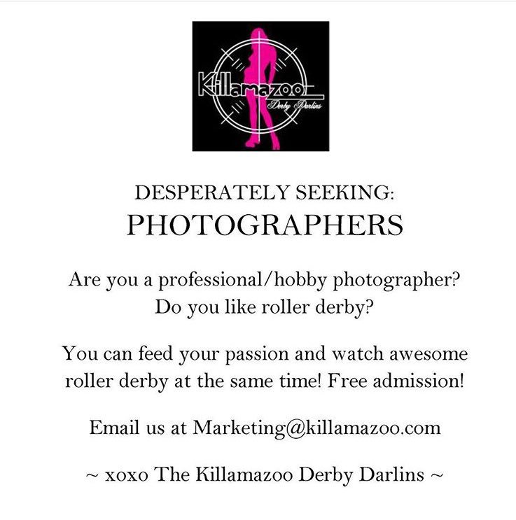 Photographers! We are looking for photographers for tomorrow's double header! Email us if you're interested!
