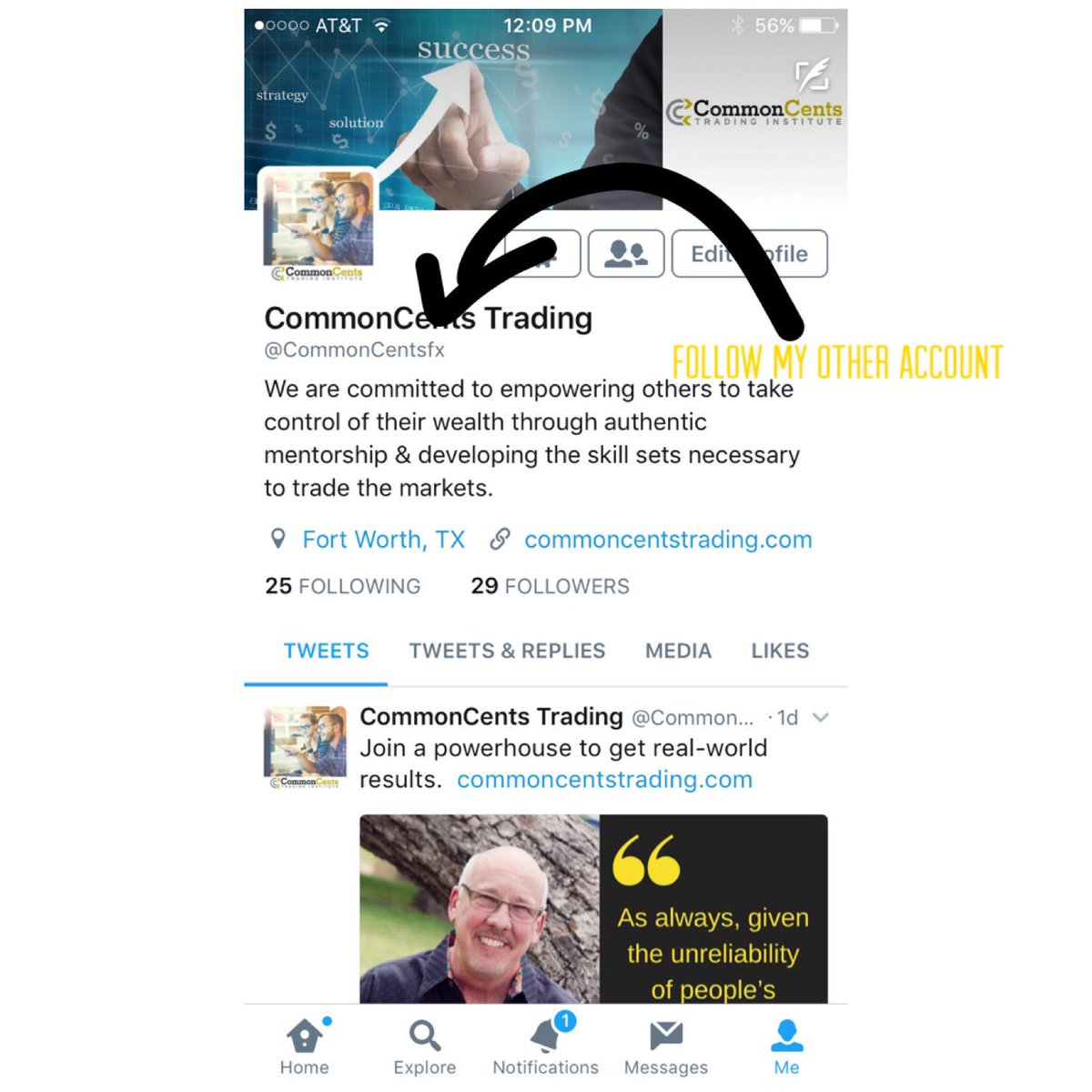 TracyHubbard's tweet photo. Follow my other account @CommonCentsfx  ...You might learn something. #tradethetrend https://t.co/baXsepxQMz