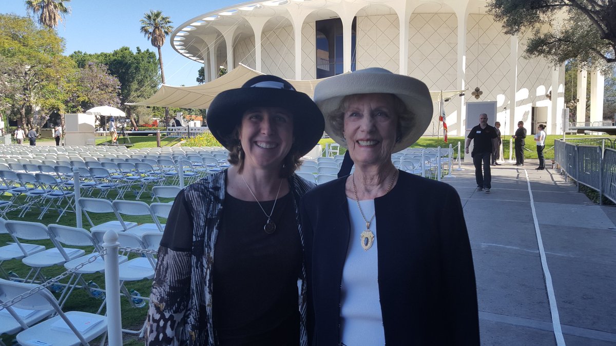 Me and my Caltech mom, Barbara Gee, at #Caltech commencement this morning.