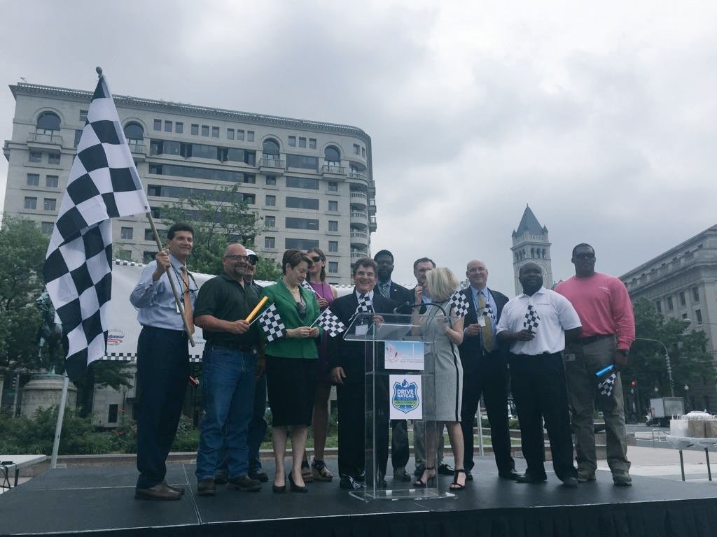 GWRCCC's tweet photo. We did it! Thanks to all the drivers, partners and sponsors who participated at the #NGVRoadRally grand finale in DC #afv #CNG #NaturalGas https://t.co/oj7PZHoVHW