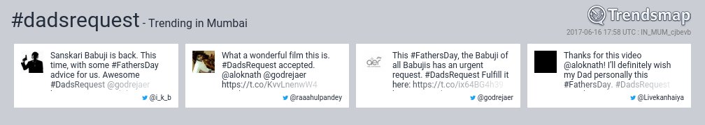 TrendsMumbai's tweet image. #dadsrequest is now trending in #Mumbai

trendsmap.com/r/IN_MUM_cjbevb