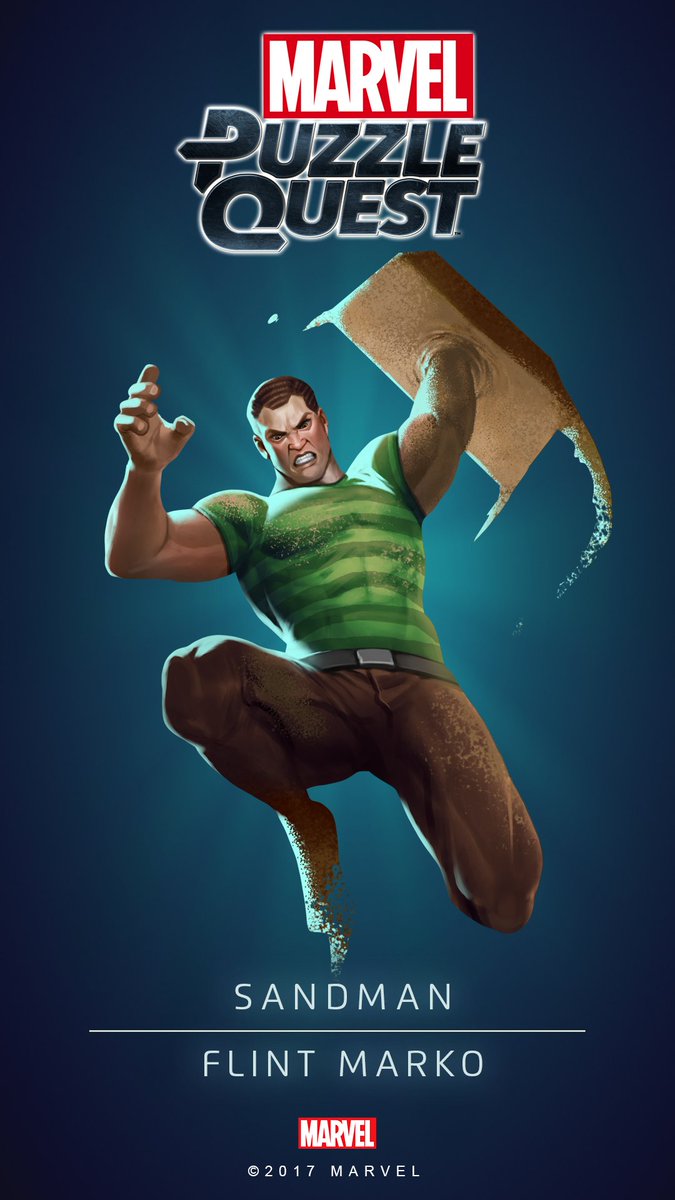 SANDMAN (Flint MARKO) 4 Stars Marvel PUZZLE QUEST Personajes de