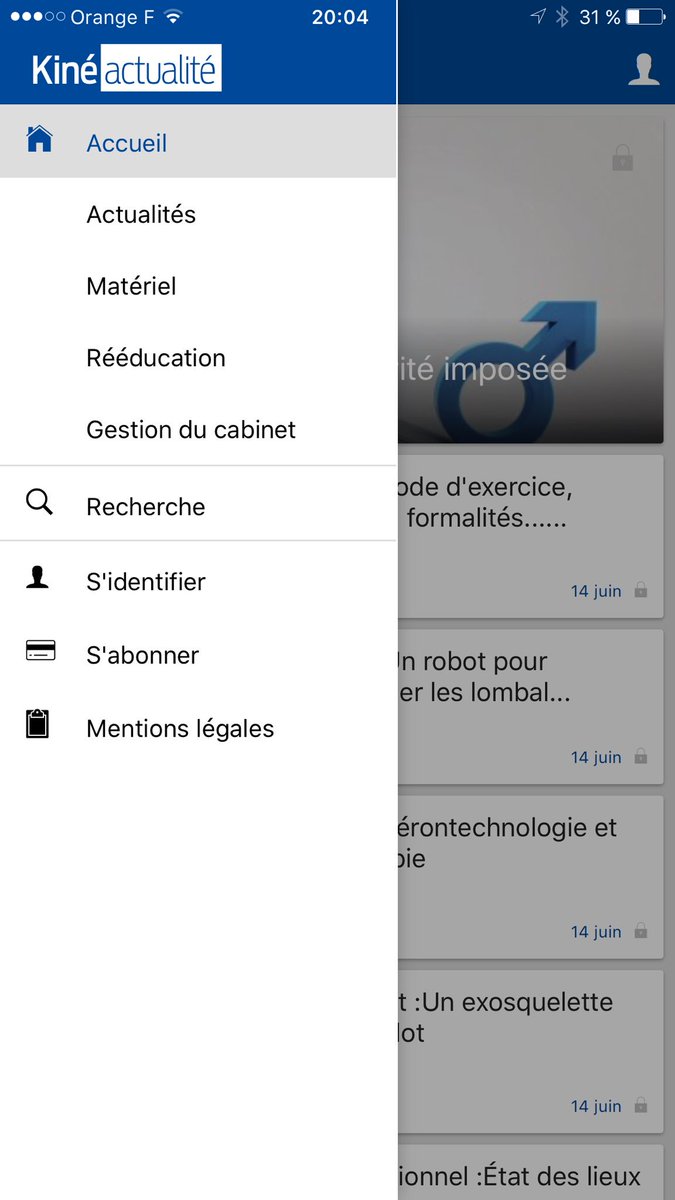 La nouvelle appli pour Kiné actualité est arrivée. Pour Android et IOS. À télécharger impérativement. Bonne lecture.