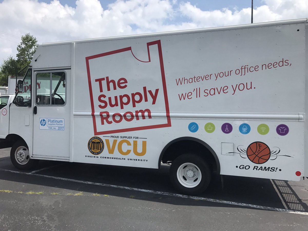 TSRCINC's tweet image. Thx to @VCU_Hoops players @JTillman23 &amp;amp; Mo Allie-Cox for autographing our truck! Our driver Andre is so proud #ramnation #letsgovcu