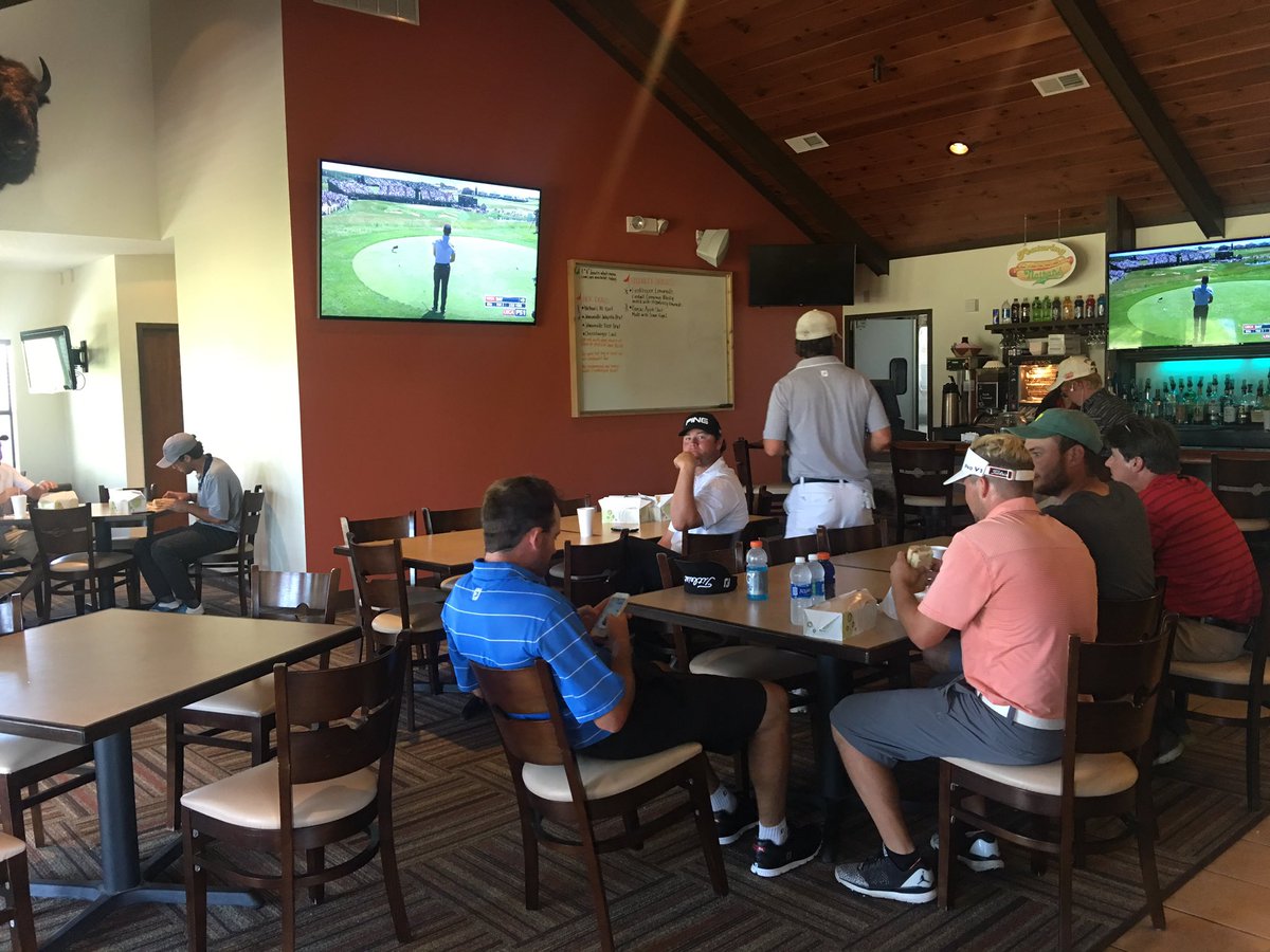 How do @zachcabra &amp; <a href="/DerekOland/">D.Oland</a> await their fate? 

By eating and watching the <a href="/usopengolf/">U.S. Open</a>, of course.