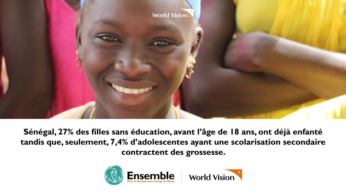 WorldVisionSN's tweet photo. #WorldVisionImpact #EndChildMarriage #ESSME #Senegal https://t.co/GxglVG9Pnc