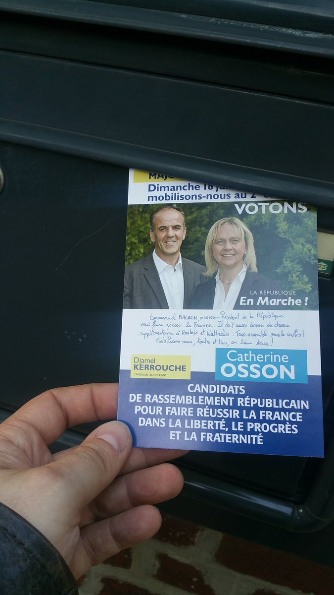 EnMarche_Rbx's tweet photo. Et voilà. Dernier tract pour @OssonCatherine distribué dans cette campagne. Rendez-vous dimanche! https://t.co/H5xaOTqNNR