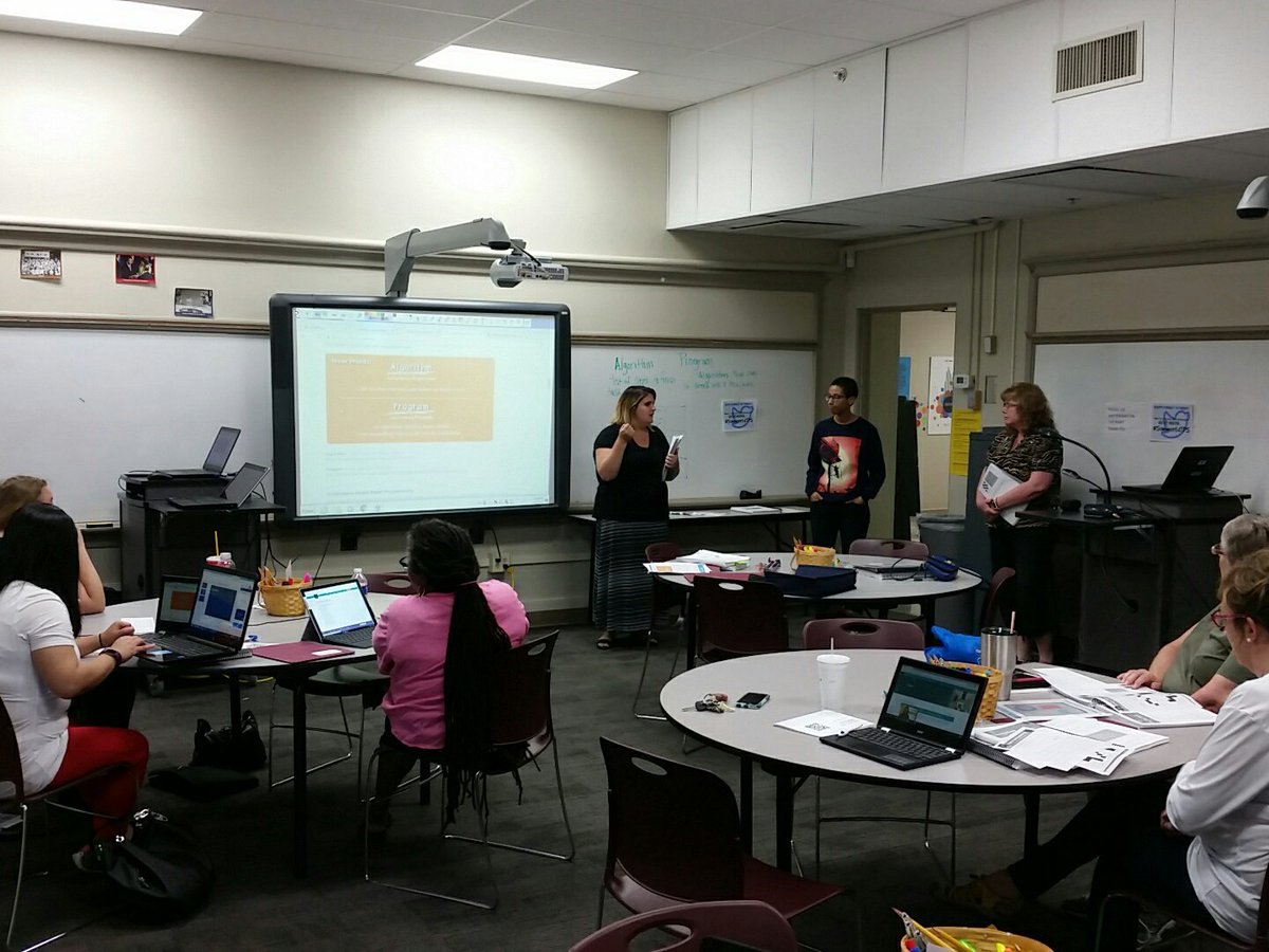 adam2000julie's tweet photo. Crazy cool peeps at #SummerEdTPS doing unplugged CSed activities from @TeachCode https://t.co/VtYVmG9aeN