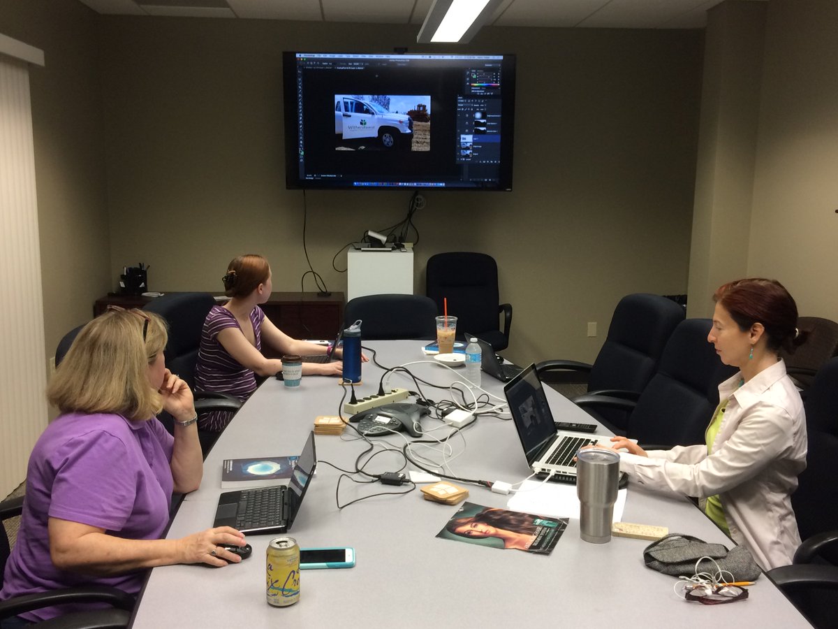 WithersRavenel's tweet photo. Our Marketing team hard at work today at a @Photoshop training workshop! #AECMarketers #Photoshop #Training https://t.co/9xOyXAqOT1