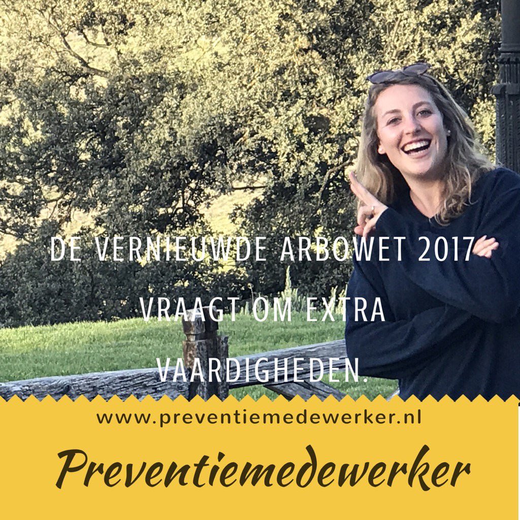 Opleiding #preventiemedewerker 11 en 25 juli preventiecoach.nl/preventiemedew… #arbowet @arbowet2017