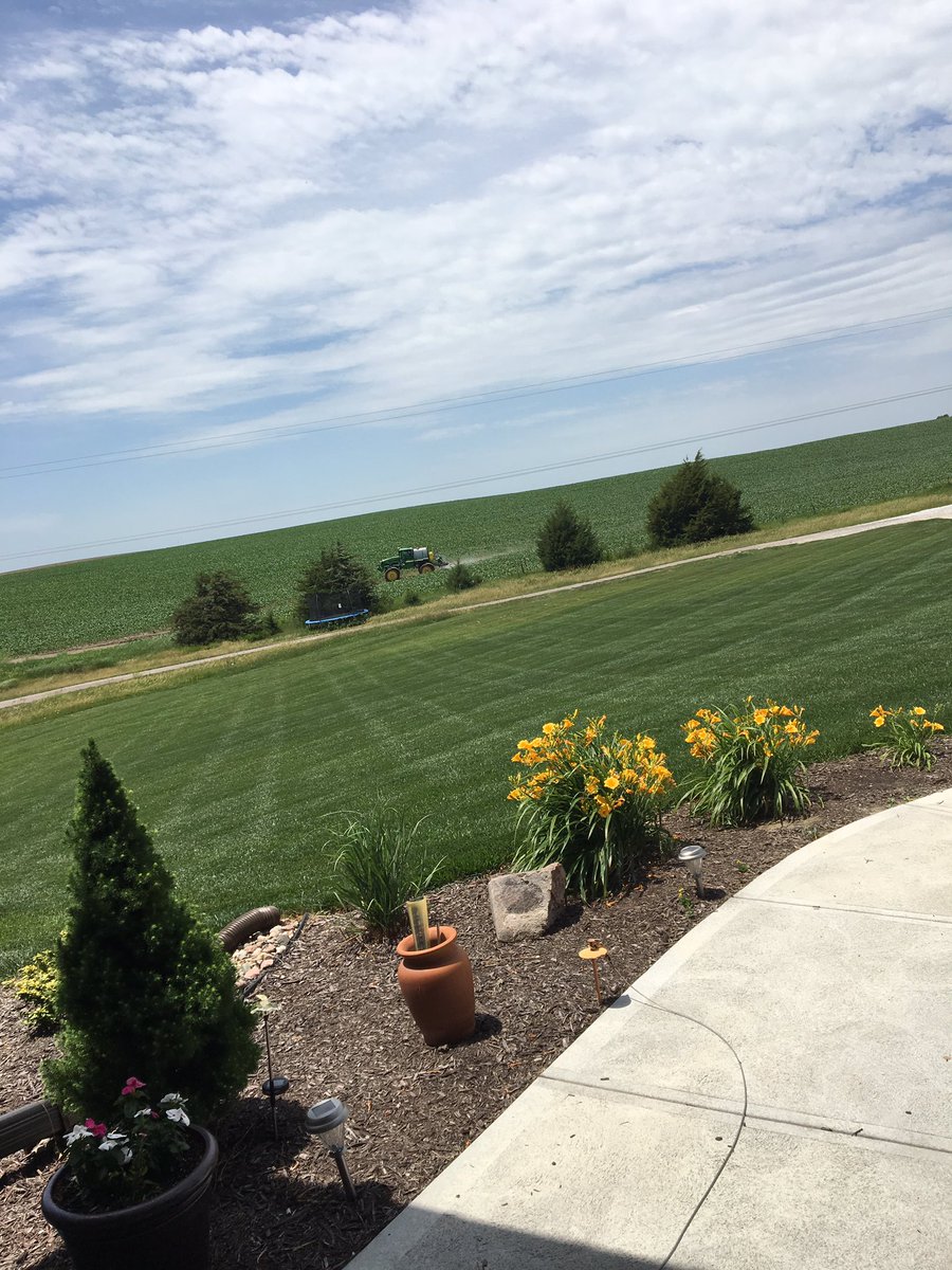 courtneyvanscoy's tweet photo. Love stepping out my front door and seeing our farmers working to feed the world. #acreagelife #aggirl #monsanto https://t.co/BX2jLpBxyC