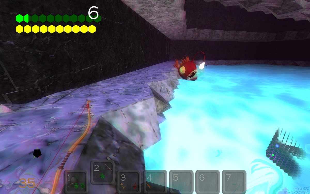 Unlike a beached whale, it would be in your best interest to avoid the Anglerfish. #indiegames #gamersunite