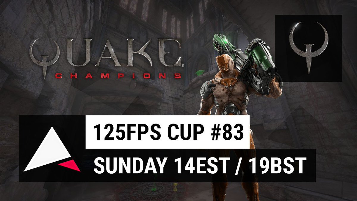 justnvc's tweet image. This Sunday @125fps swap to #QuakeChampions for the first ever QC Duel tournament! Join my @Twitch event: twitch.tv/events/58207 #Esports