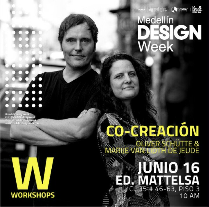 talacastano's tweet photo. Hoy participando en el #medellindesignweek como invitada en el workshop sobre Co-creación con Oliver y Mari. https://t.co/bddblGCugg