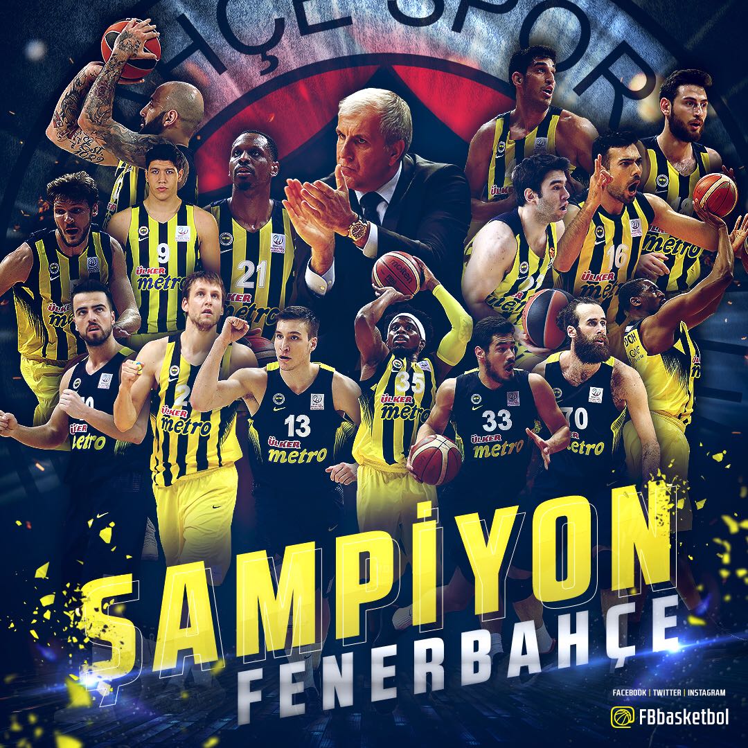 Fenerbahce's tweet photo. ŞAMPİYON #FENERBAHÇE! https://t.co/qo2bJQA2vE