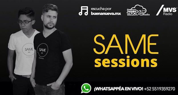samedjs's tweet photo. -VIERNES- Hoy 9pm #samesessions con @Normanmix & @giovandj por @buenanuevaradio @mvsradio #radioonline #housemusic #friday #djlife #edm https://t.co/R5YHCdwVVY