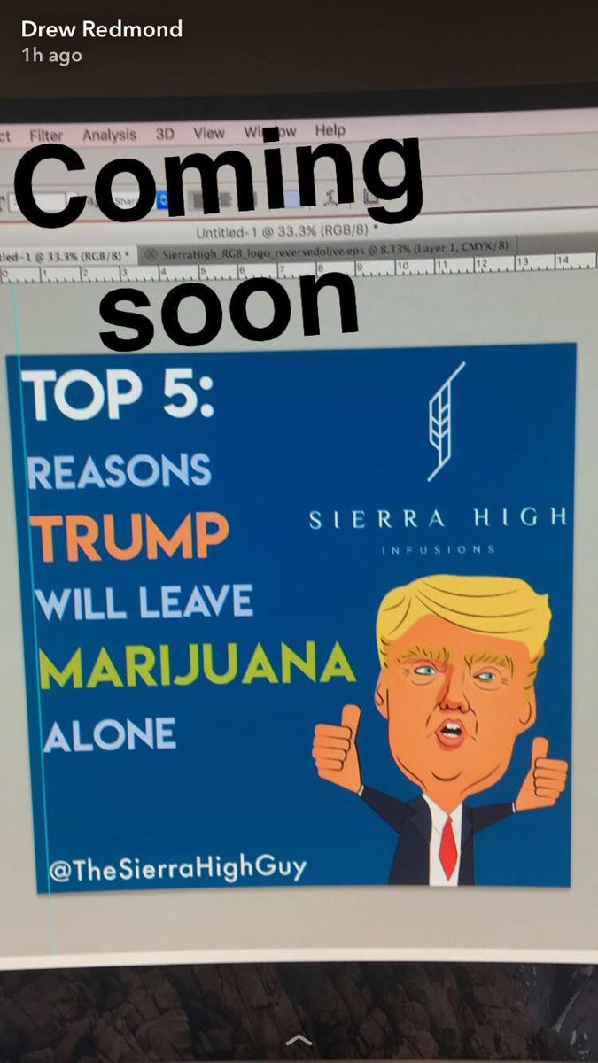 SierraHighGuy's tweet photo. Blog post tomorrow: 5 reasons #Trump will let legal #cannabis be. https://t.co/t0W1ROSO9j