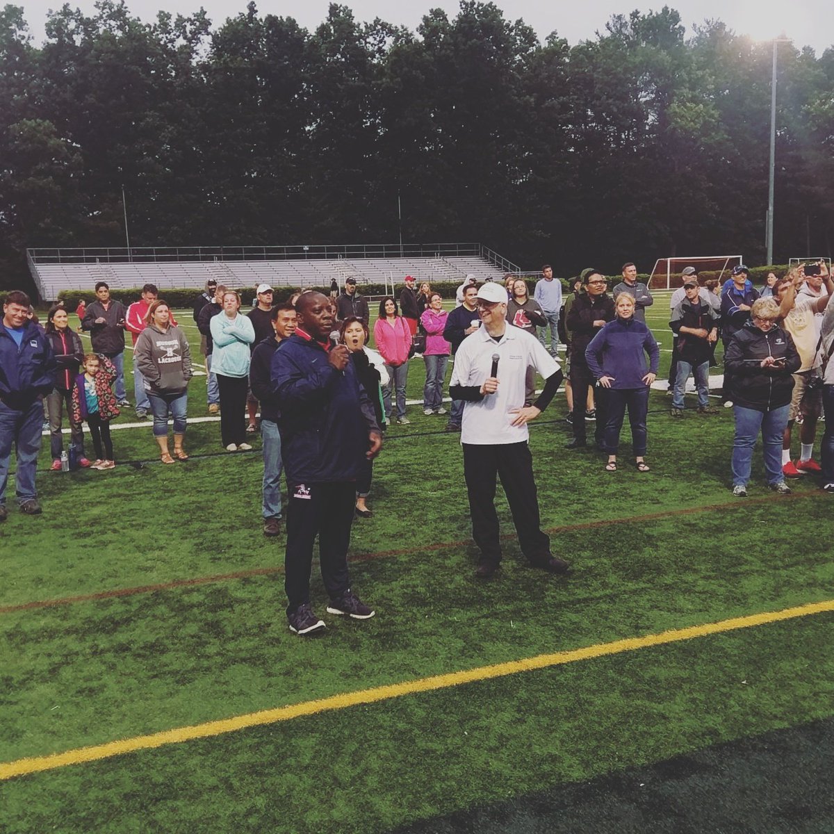 EvenFieldOrg's tweet image. .@ChuckWilson_EF interviewing John Williams at @NEPAC #FootballForYou in Nashua, NH.