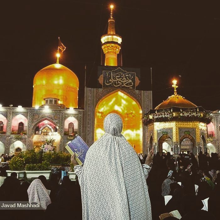 مراسم احياء ليالي القدر من صحن الامام الرضا - مشهد