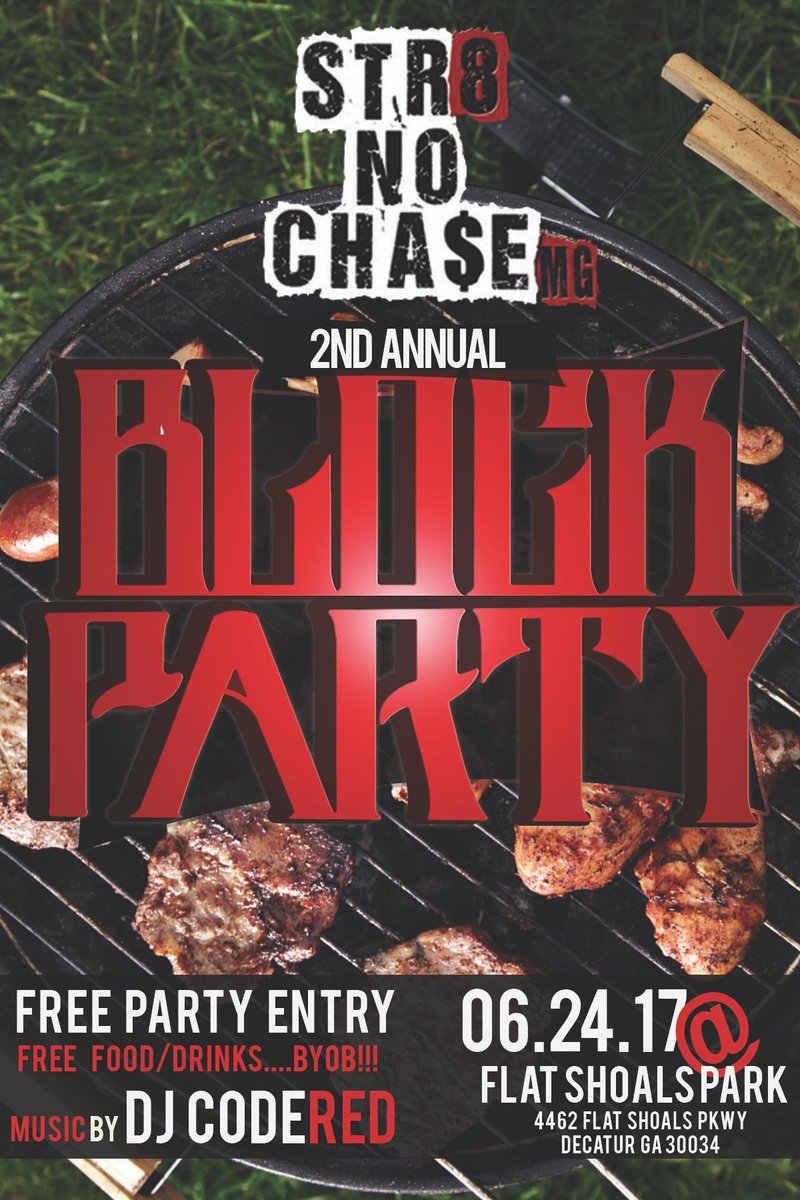 sncdunn's tweet photo. Issa block party #Atl #free #str8nochase #atlanta #party #freeparty #dayparty https://t.co/lqQOTvcw3e