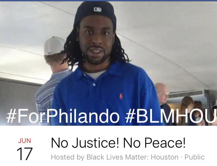 HTXRising's tweet photo. Houston, join us tomorrow so we may say his name. #PhilandoCastile 
https://t.co/0CqvGnnkCt https://t.co/qoFI0aHRoc