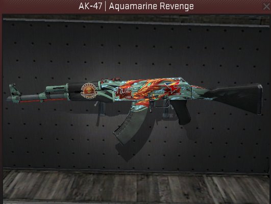AK-47 Aquamarine Revenge FT Raffle Giveaway
2 RT tickets
3 Follower tickets
5 Sub tickets
Tier 2 Subs = 1 ticket
Tier 3 Subs = 2 tickets