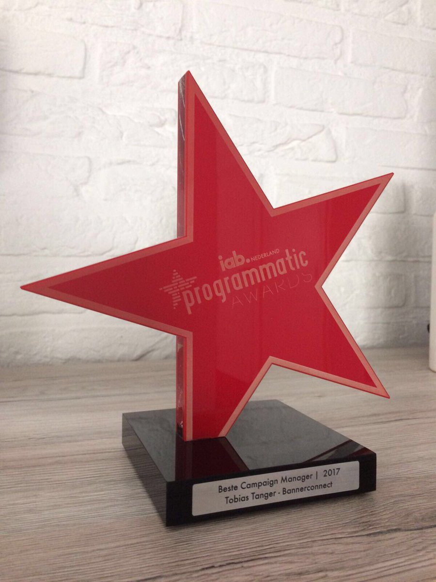 TobiasTanger's tweet photo. Best busman's holiday ever ๐๐! We won 2 of them! #bannerconnect #bestbrandingawareness #campaignmanager #IABnl #programmaticawards17 https://t.co/4YARxBwFWK