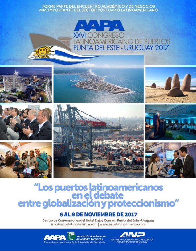 MundoPorts's tweet photo. Especialistas Portuarios te invitamos al Congreso @AAPA_Latino, inscríbete en https://t.co/PhVENNckU4 https://t.co/zzj8PsawjS