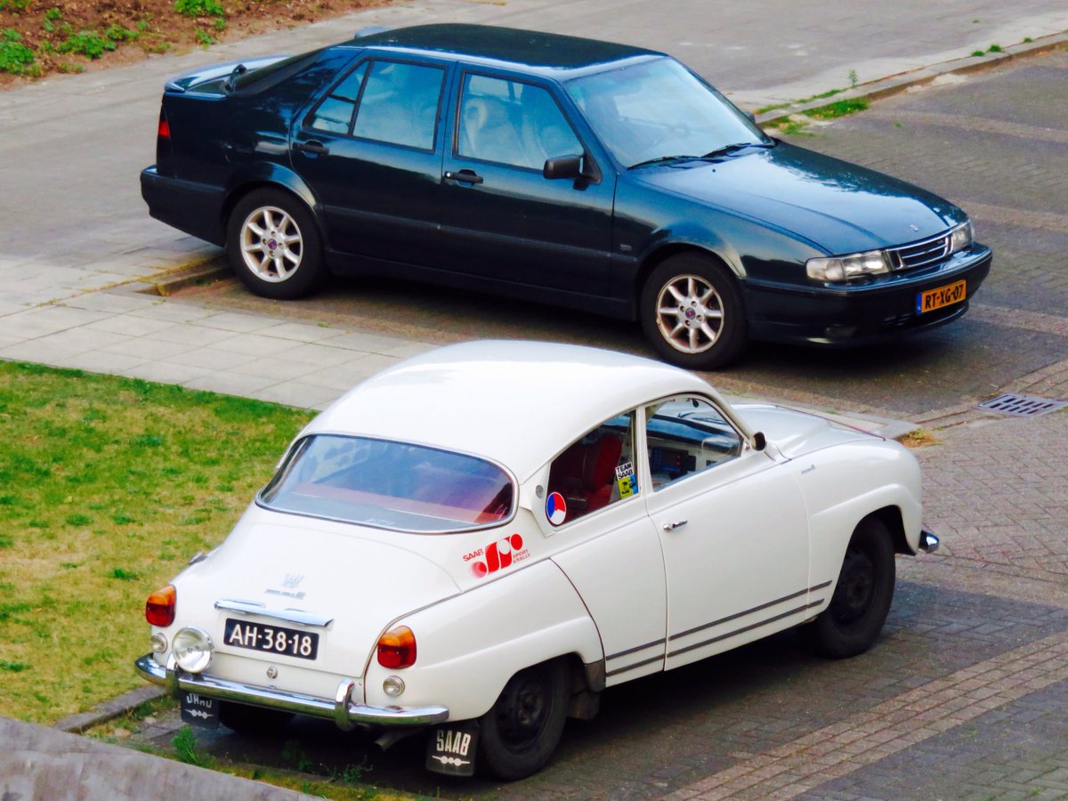 1966 Saab 96 Monte Carlo 850 (2-stroke) van <a href="/EstherBirgit/">Esther Visser</a> , dit weekend aanwezig bij Classic Cars &amp; Aeroplanes - Breda International Airport
