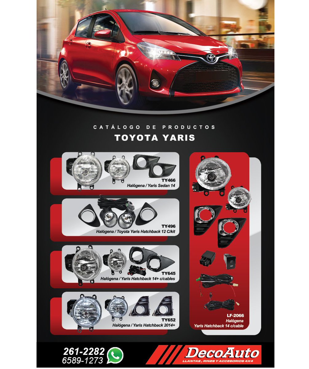 Decoautopanama's tweet photo. CATÁLOGO YARIS
#decoautopanamá #PTY  #4x4 #defensas #halogenas #rines #llantas https://t.co/ixiMeLHxUG