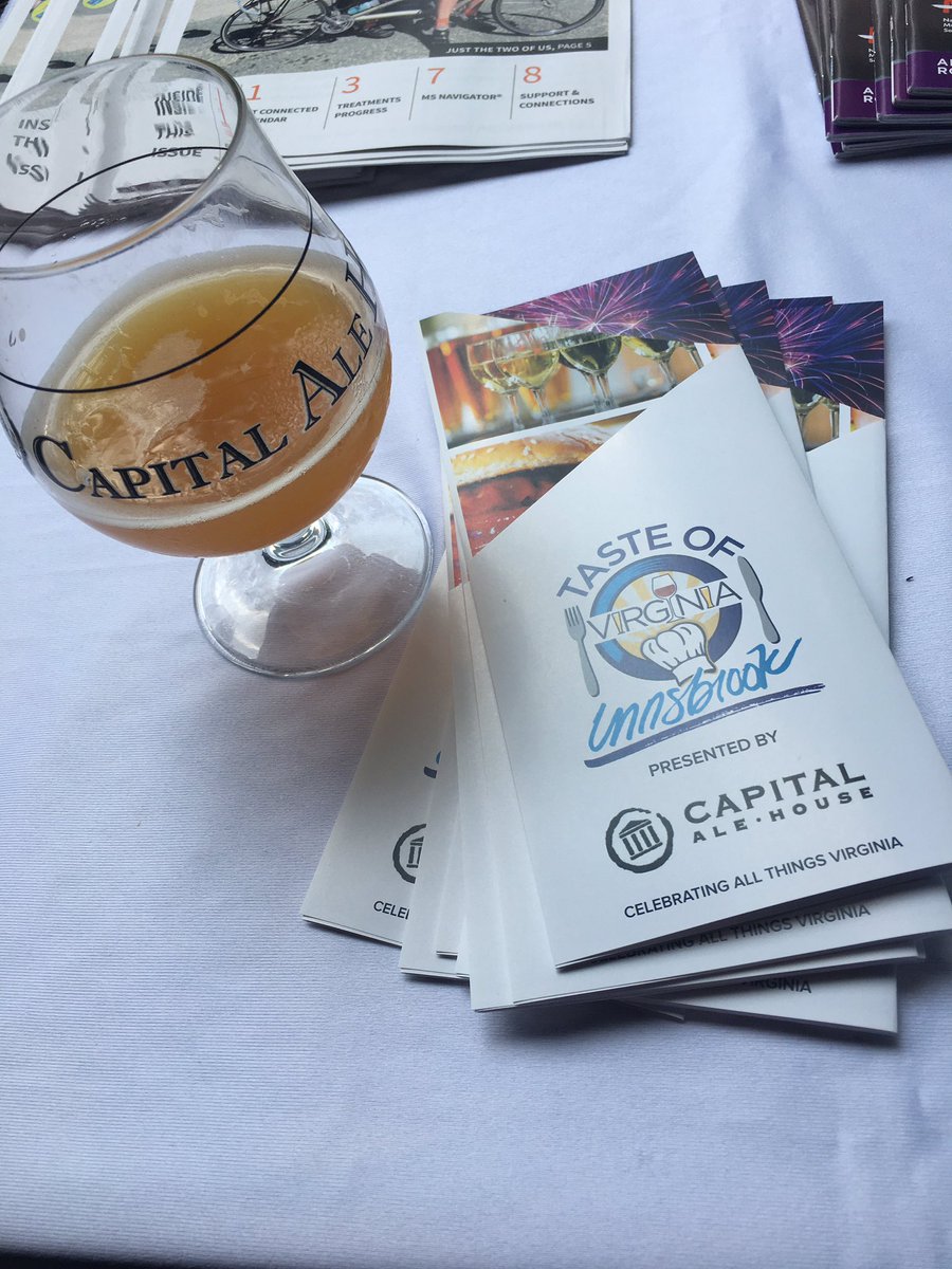 CapitalAleHouse's tweet photo. The @Innsbrook Foundation is here selling tickets for Taste of Virginia! Stop by and grab a brew and a ticket! #CapAleInnsbrook https://t.co/qX4qXO5nh1
