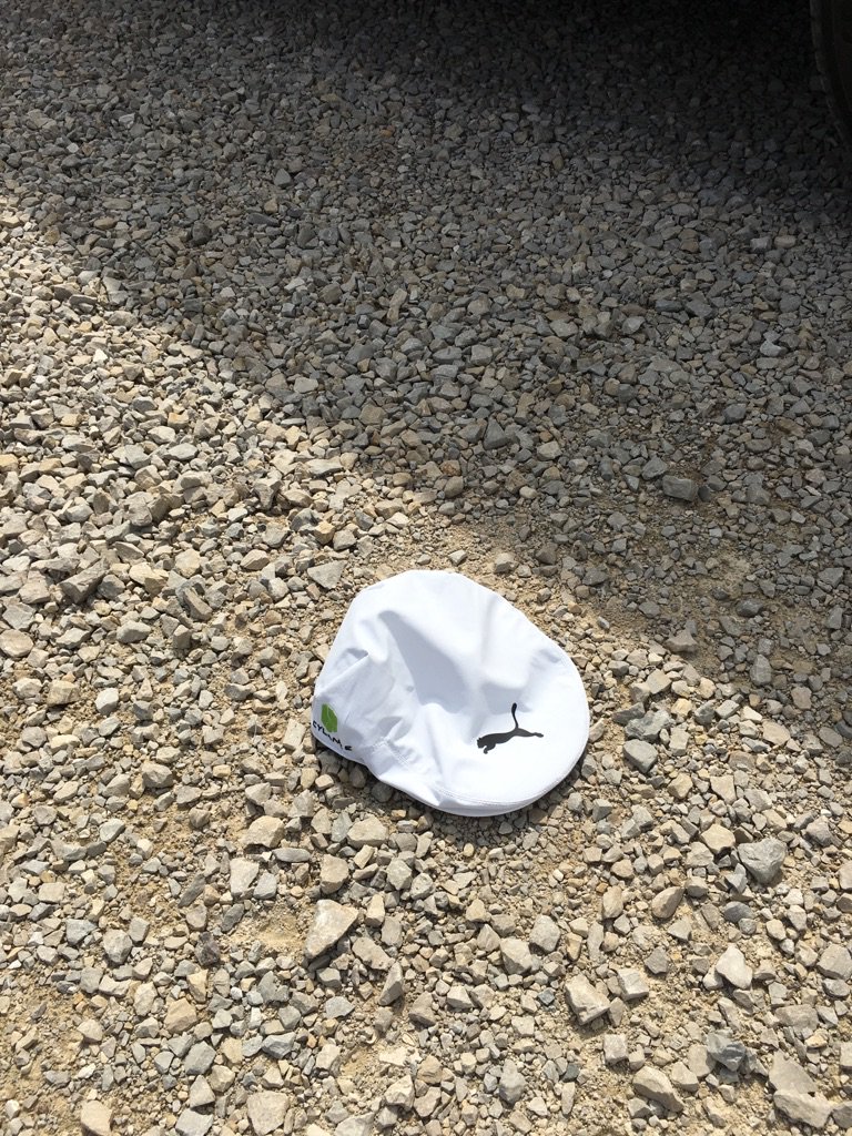 No joke: A player just texted me this pic from the player parking lot...