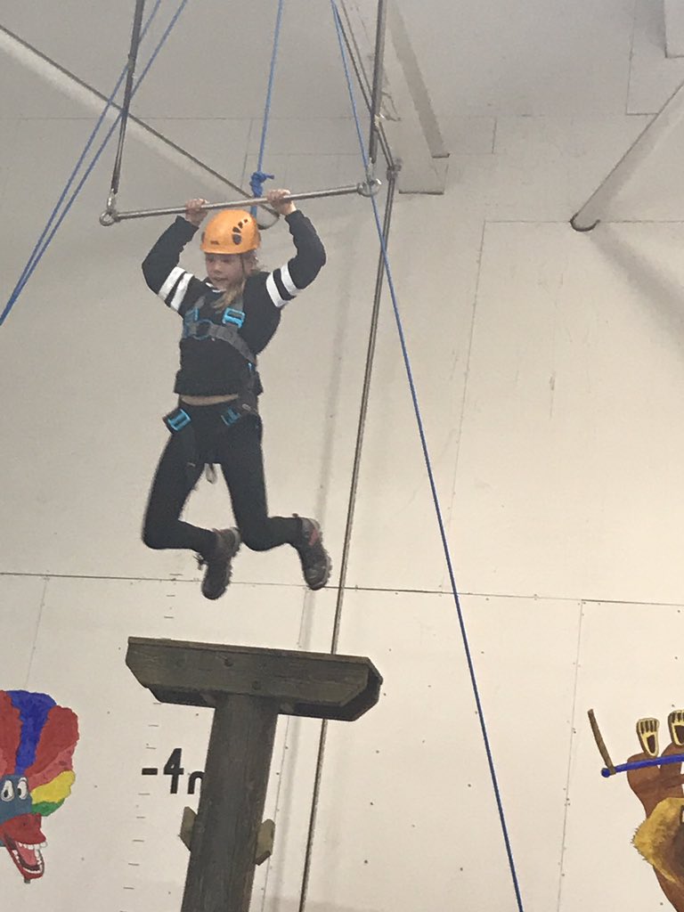 stthomasCEP's tweet photo. Having fun on the trapeze #lakegroup https://t.co/i9pcxI4qnE