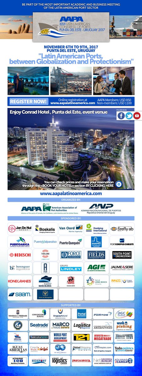 DryBulkTermGrou's tweet photo. Next stop @AAPA_Latino #Uruguay #AAPA #Drybulkterminalsgroup https://t.co/kuIFw1vwL1