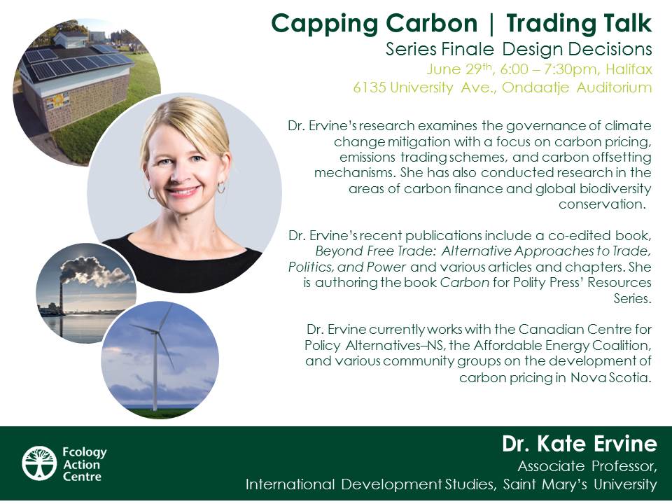 EcologyAction's tweet photo. Check out our lineup of speakers for the Jun 29 #CappingCarbon finale! Full event details here https://t.co/Da2lqu9DJr #capandtrade #nspoli https://t.co/cSFvkOWAhg