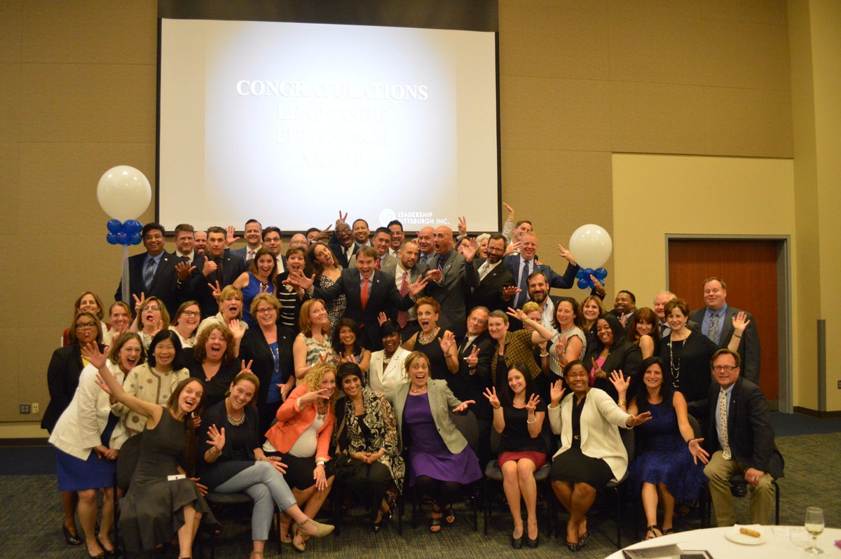 LeadershipPgh's tweet photo. Congratulations to the newest graduating class of Leadership Pittsburgh - LP XXXIII! https://t.co/ubcMK1w5bL