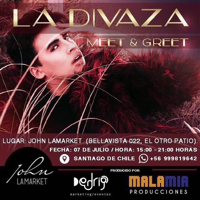 ladivaza's tweet photo. ⭐️ LA DIVAZA VA A CHILE ⭐️
Primera vez que voy chamas!!!! ¿A quien voy a ir a ver? 😱✨ https://t.co/UMUCHVy2zQ