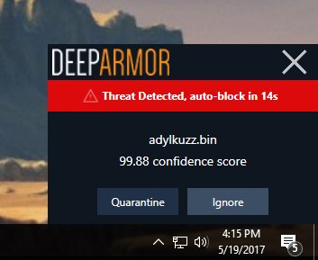 Avathonai's tweet photo. In the wake of #WannaCry comes #zeroday, #Adylkuzz. Yet again, #DeepArmor was able to block it without any training: https://t.co/hQciww6JAB https://t.co/YnVoIGUAjj