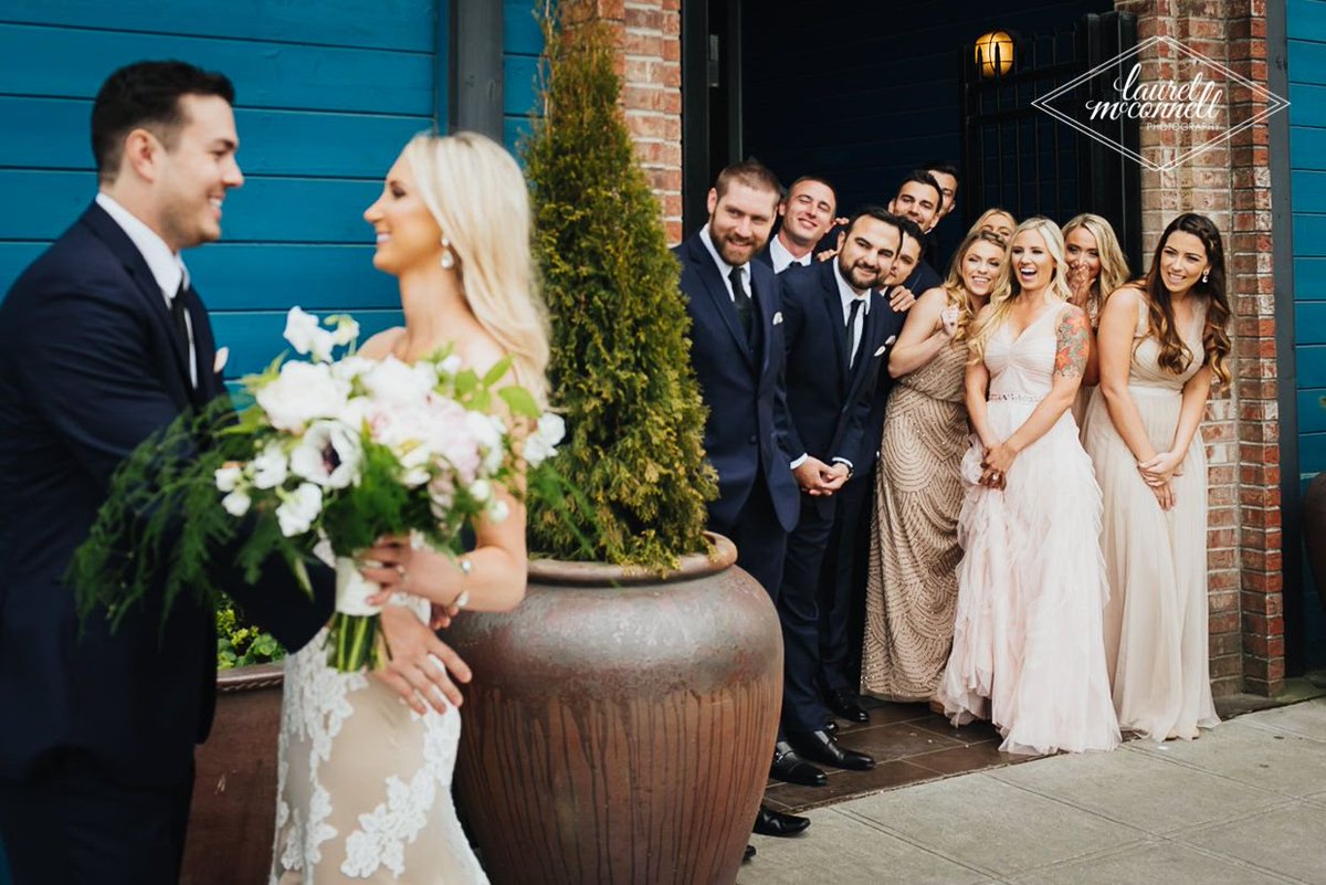 An alternate view of their sweet First Look.
#wedding #brideandgroom #weddingparty #bts #firstlook #love #seattlewedding #composition
