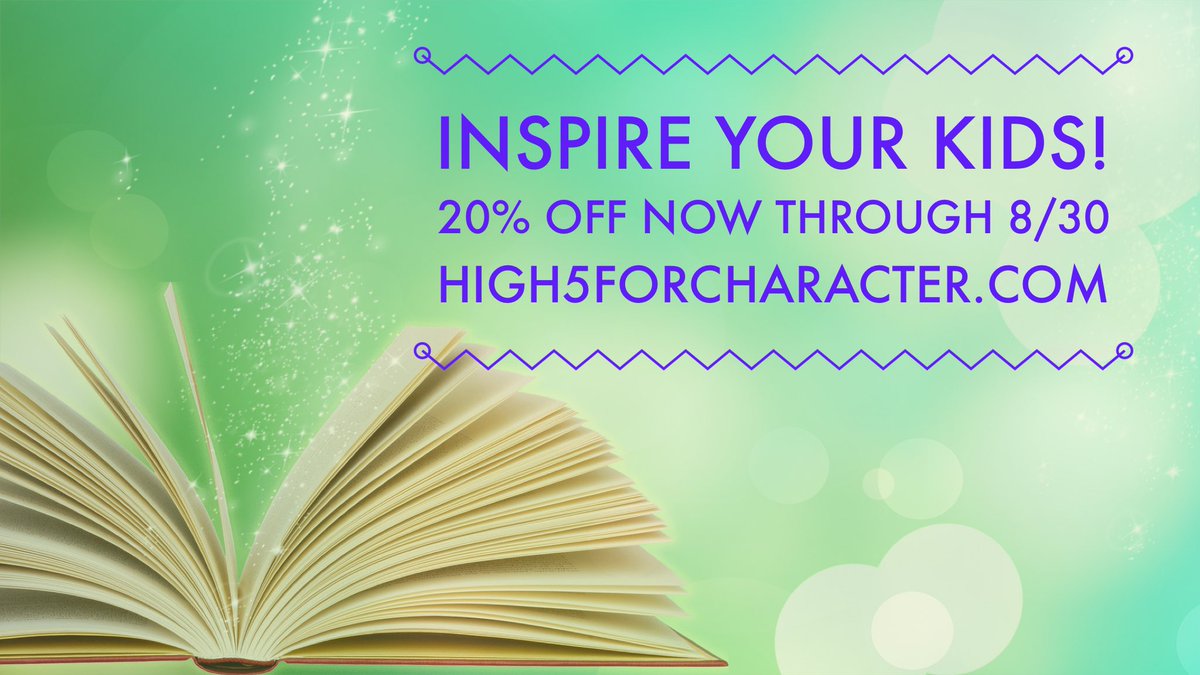 Hi5ForCharacter's tweet image. Summertime is perfect to inspire positive character in your kids. Our books can help! shop.high5forcharacter.com