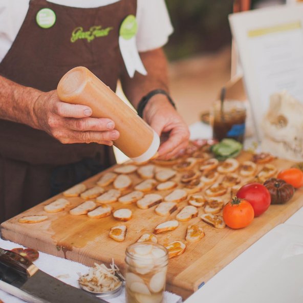 GreatTasteMag's tweet photo. Chefs will compete for the best appetizers in the #EcoAppOff. Celebrate the creation of an ecological food future. https://t.co/I8kP9PiuIf https://t.co/KmH6vJ2kuS