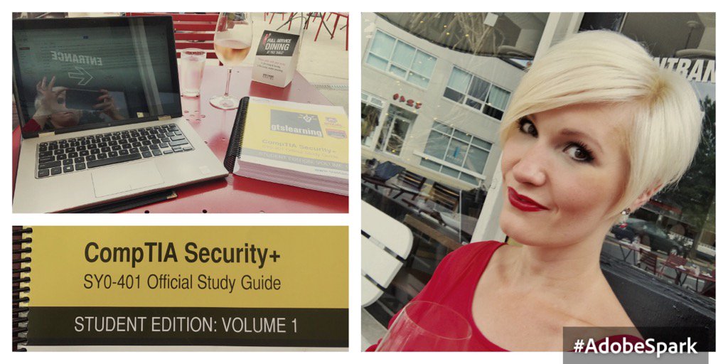 TheMistyBright's tweet photo. #Studying for my next #certification. #CyberSecurity #womenintech #professionaldevelopment #beautyandbrains @CompTIA https://t.co/km9B03wT6C